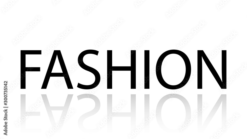Fashion word vector design. Fashion word isolated Fashion word vector design. Fashion word isolated