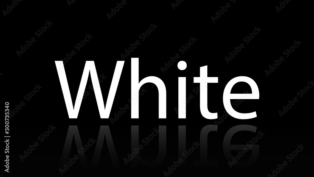White word vector design. White word isolated White word vector design. White word isolated