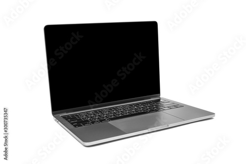 modern laptop computer isolated on the white background