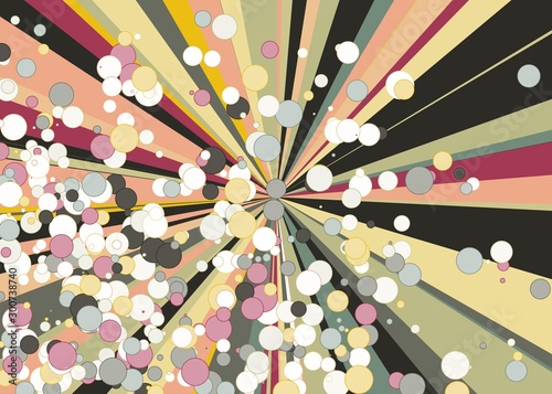 Colorful Lines Random Distribution Computational Generative Art background illustration
