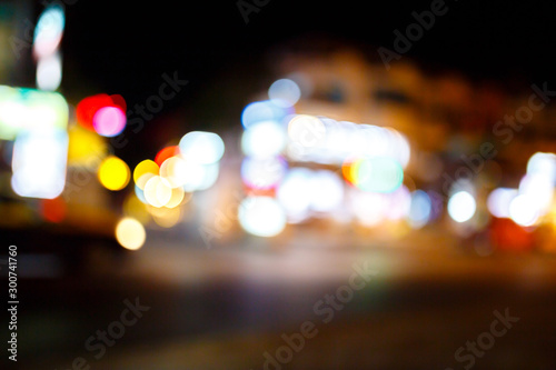 light night bokeh city blur