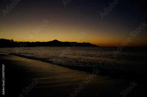 Sunset at the beach in Costa Rica