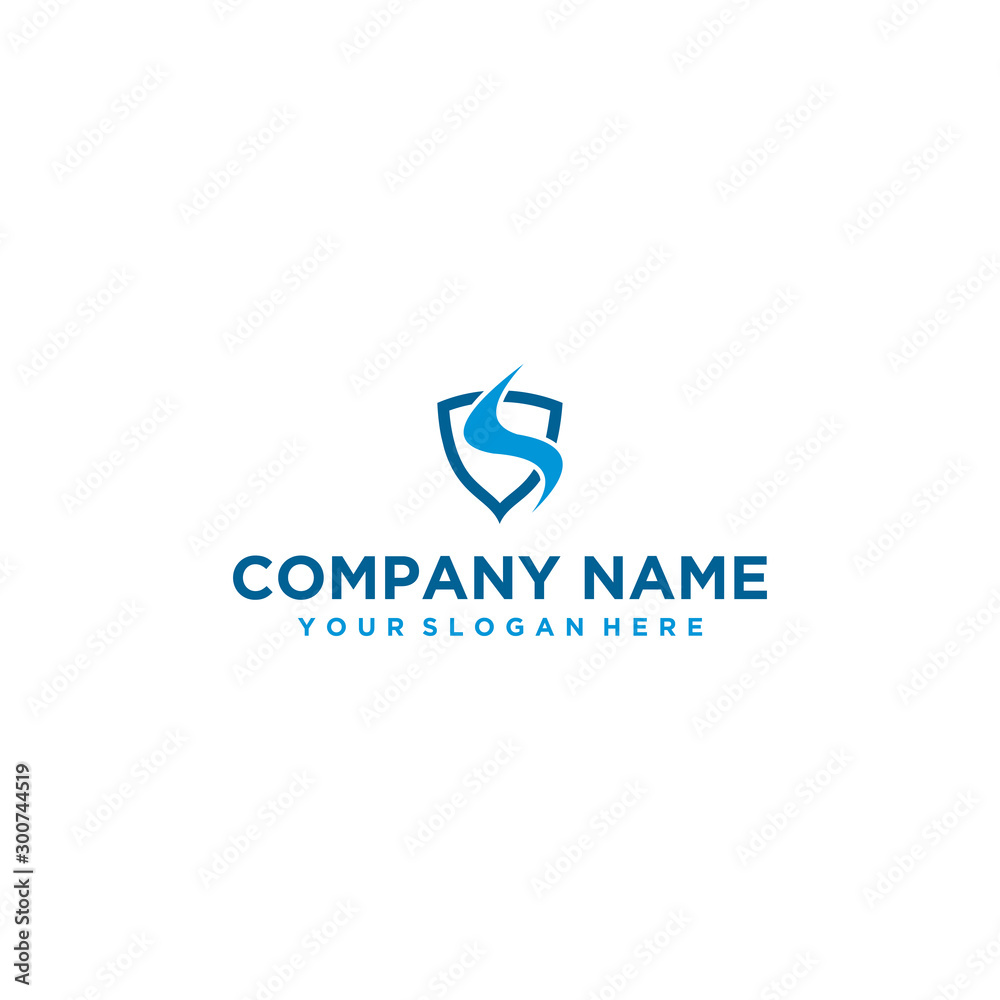 Vector design of a security logo for a company Vector design of a security logo for a company