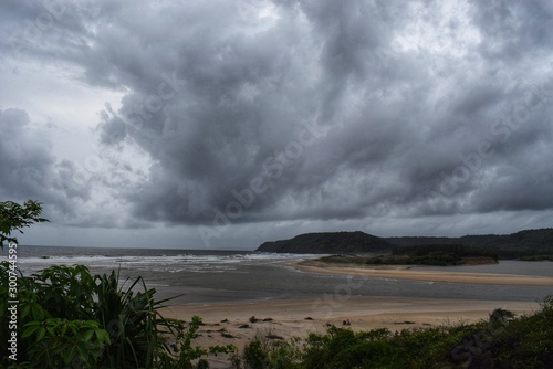 clouds over the sea