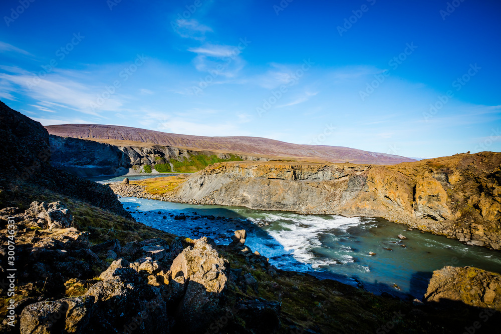 Aldeyjarfoss, waterfall in Iceland Aldeyjarfoss, waterfall in Iceland