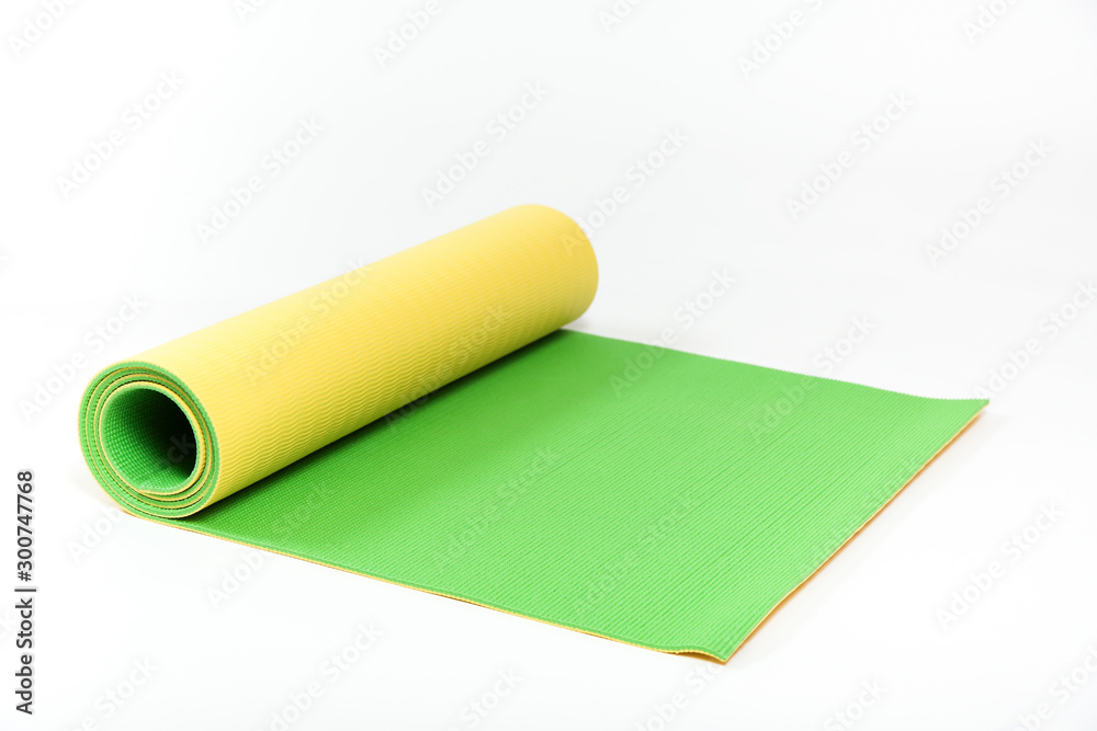 rubber sports Mat on white background rubber sports Mat on white background