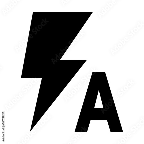 Automatic flash icon vector illustration