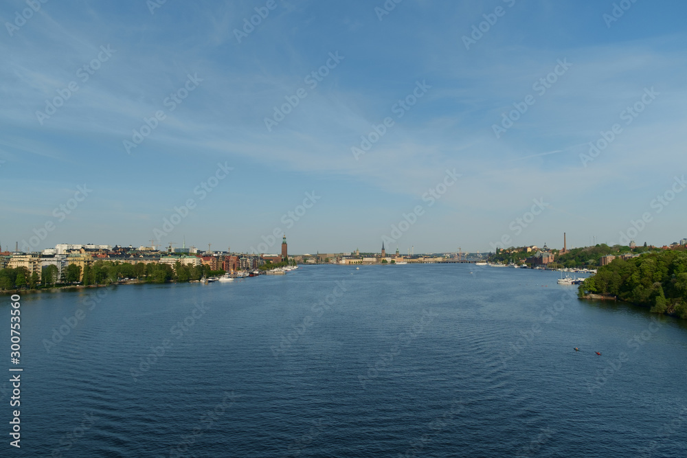 Stockholm cityscape from brdige