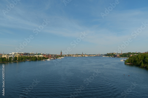 Stockholm cityscape from brdige
