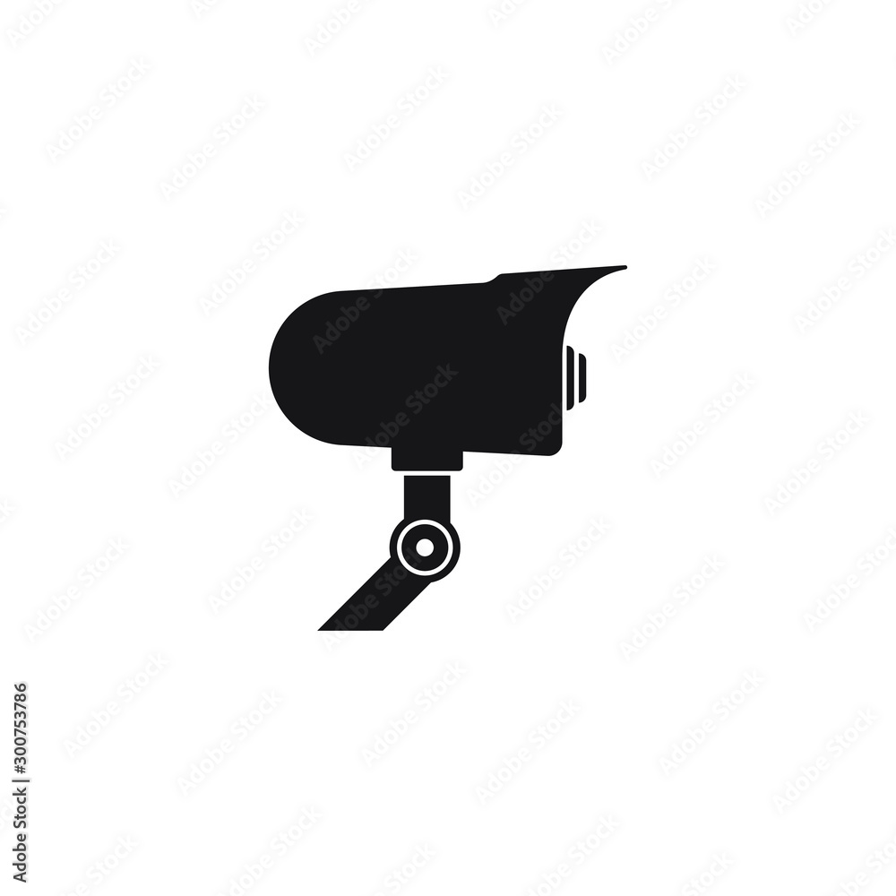 Security camera cctv icon isolated on white background. Vector illustration