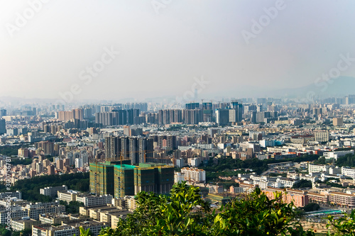 aerial view of the city