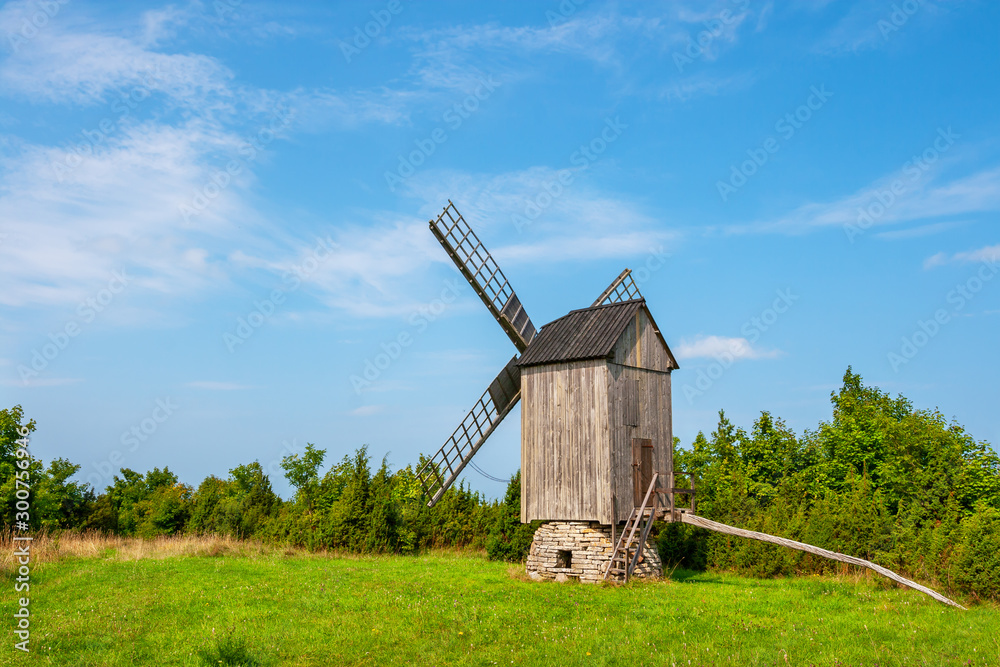 Windmill on Muhu Island. Estonia