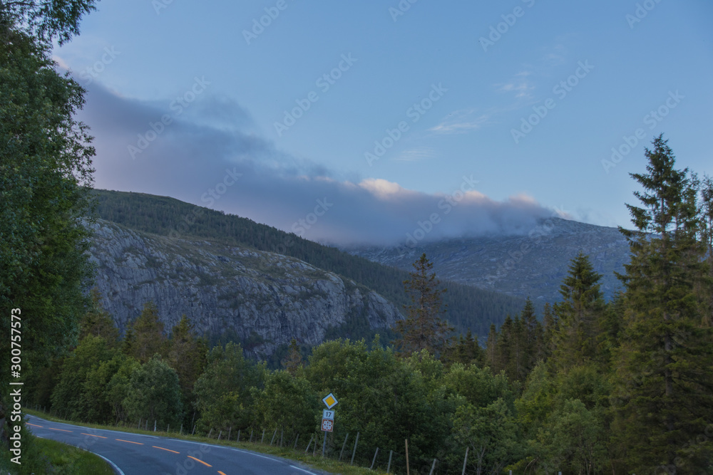 Landschaftsstraße in Norwegen