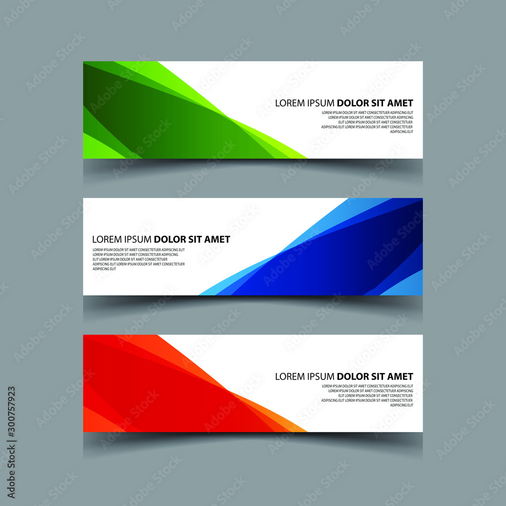 Fototapeta premium Vector Abstract design banner web template