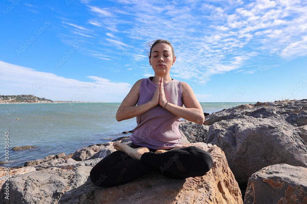 Yoga teacher doing yoga exercises outdoor with different backgrounds. Yoga teacher doing yoga exercises outdoor with different backgrounds.