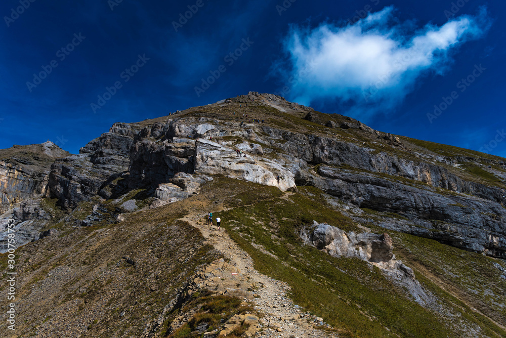 rocks in the mountains, serles, stubai valley, tyrol