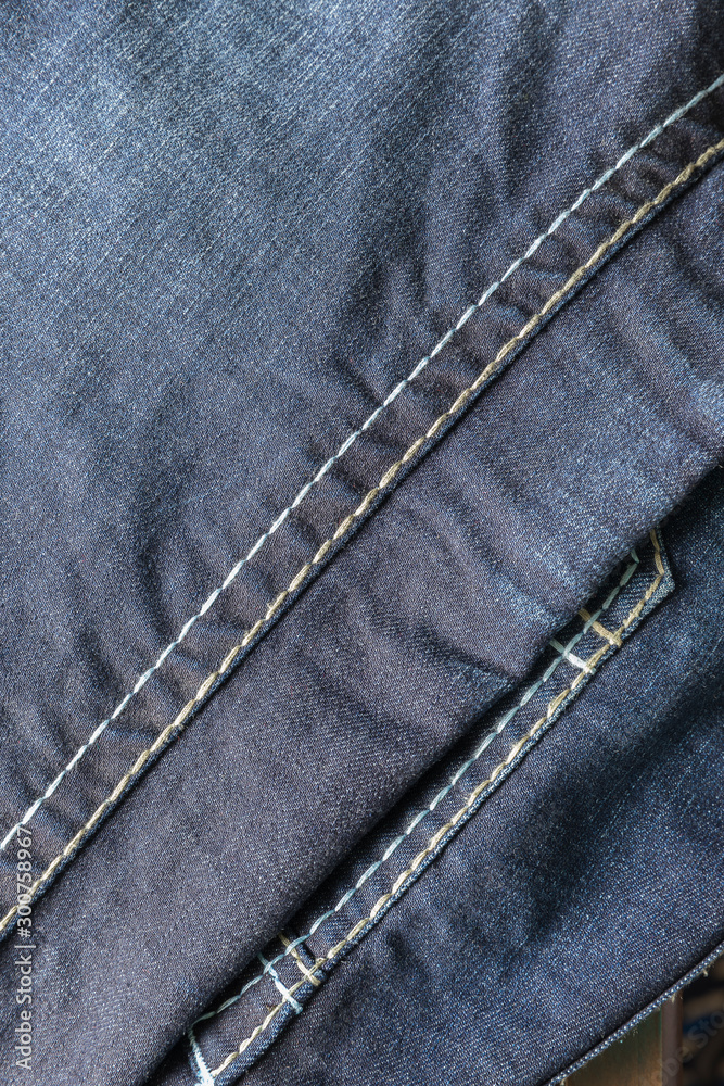 Texture of blue denim pants