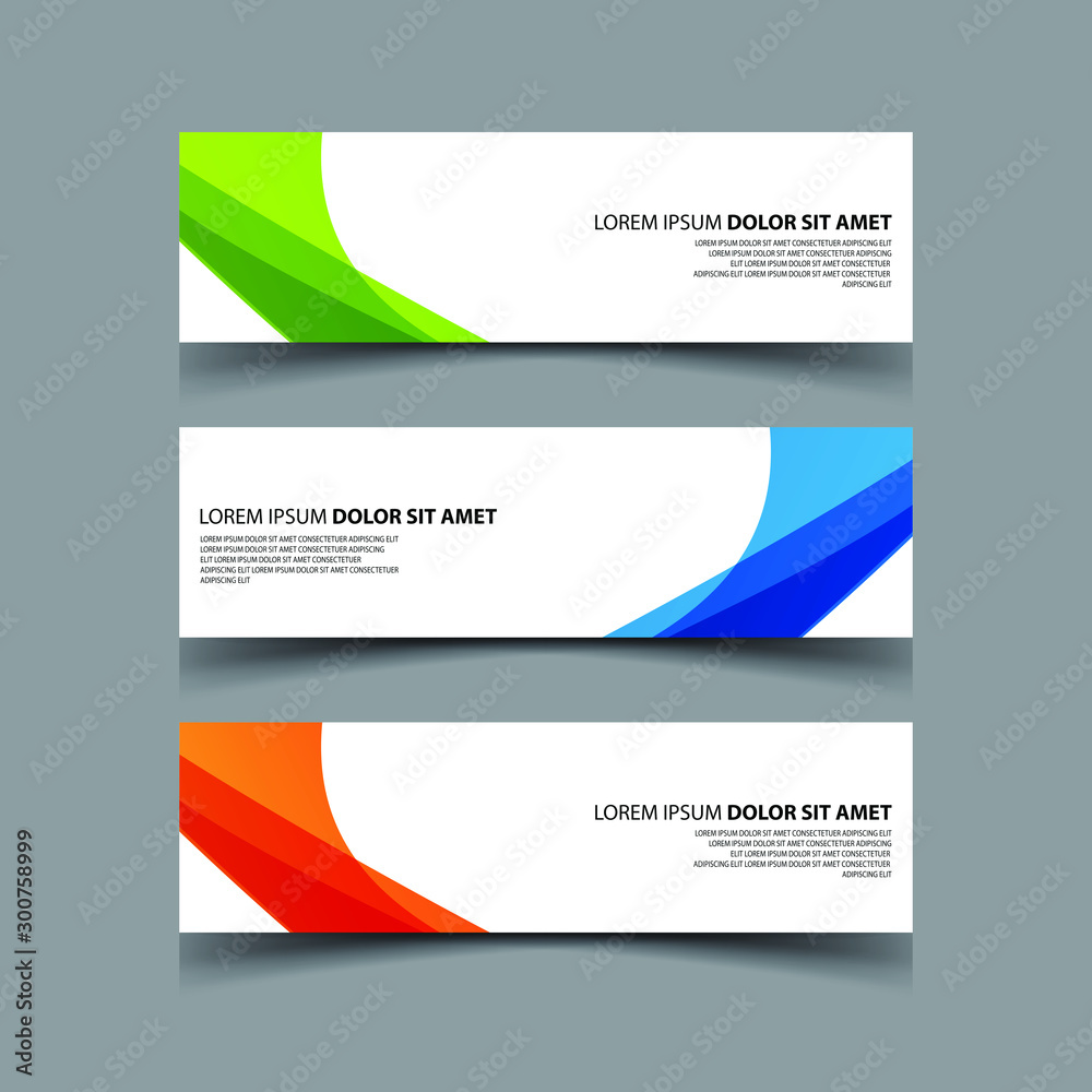 Fototapeta premium Vector Abstract design banner web template