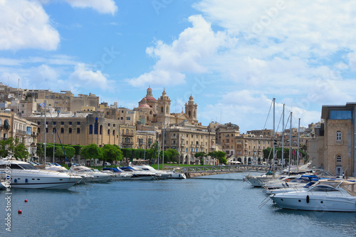 Malte ; ville de bormla, ancienne cité Cospicua face à la valette