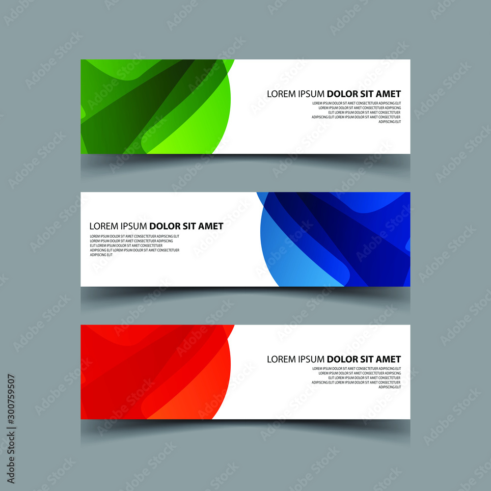 Fototapeta premium Vector Abstract design banner web template