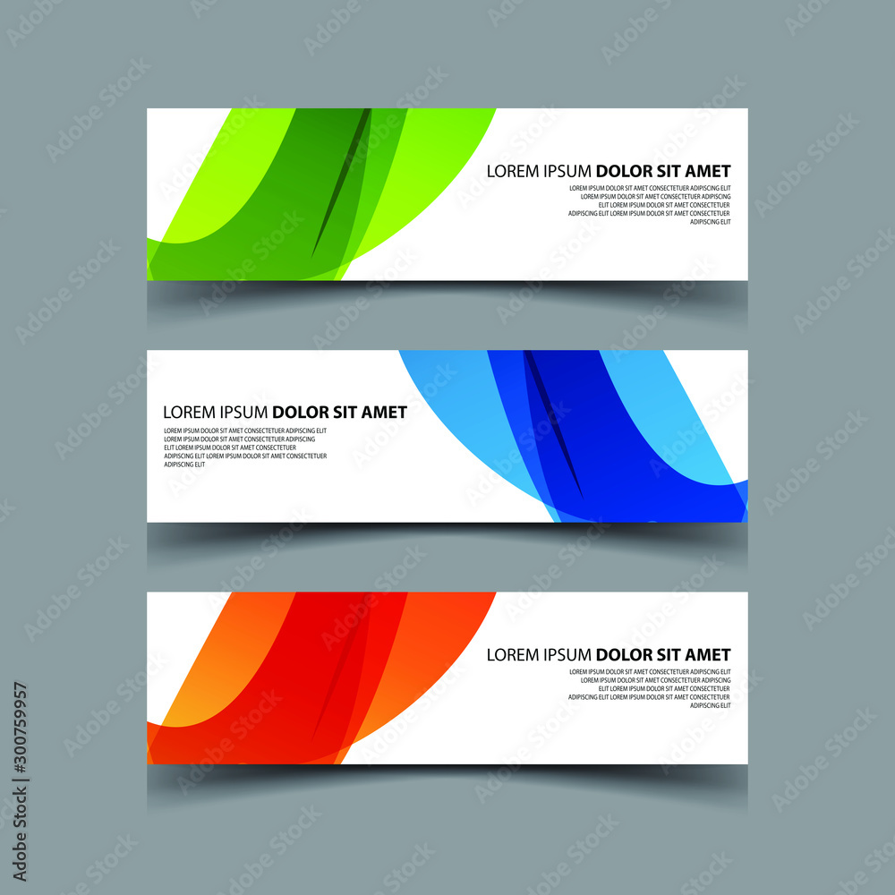 Fototapeta premium Vector Abstract design banner web template