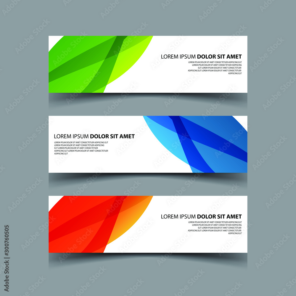Fototapeta premium Vector Abstract design banner web template