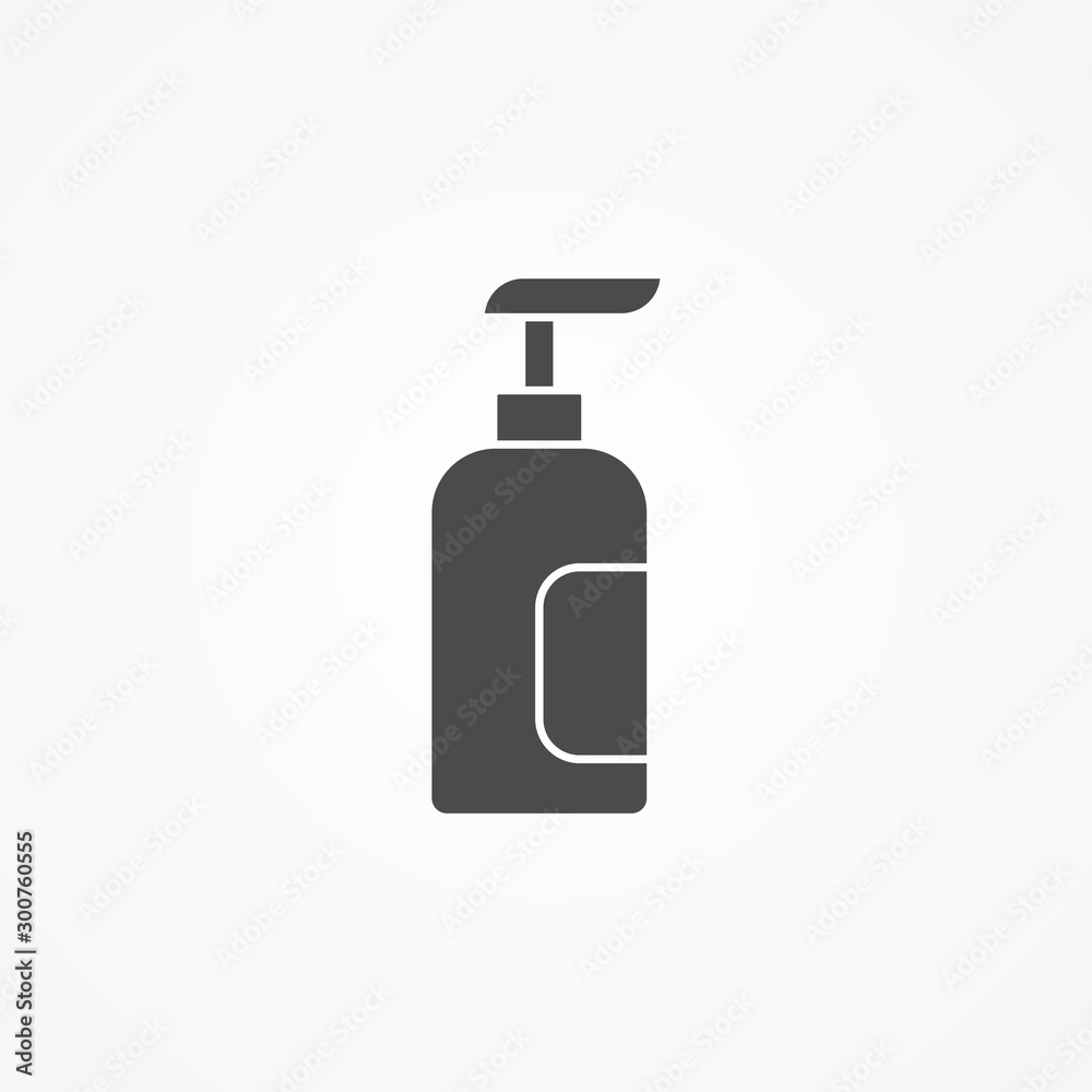 Liquid soap vector icon sign symbol
