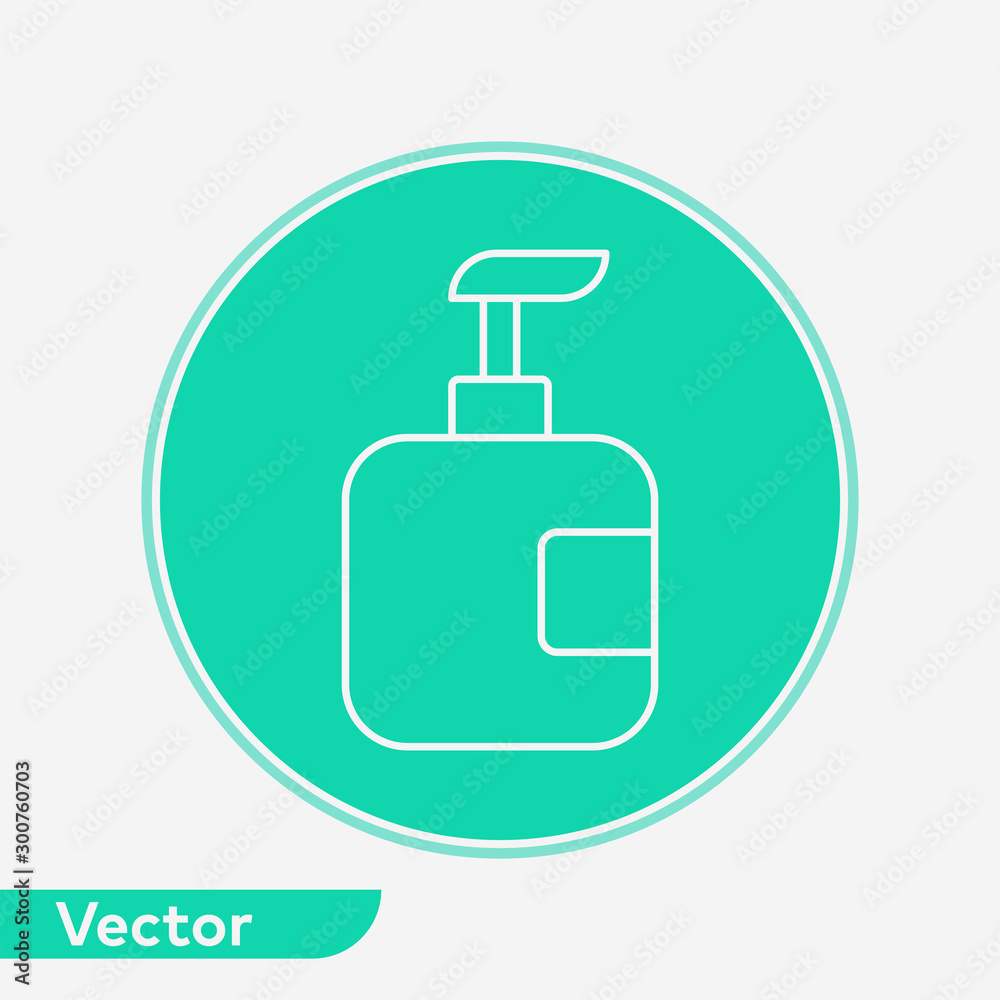 Liquid soap vector icon sign symbol Liquid soap vector icon sign symbol