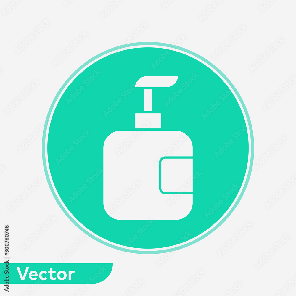 Liquid soap vector icon sign symbol Liquid soap vector icon sign symbol