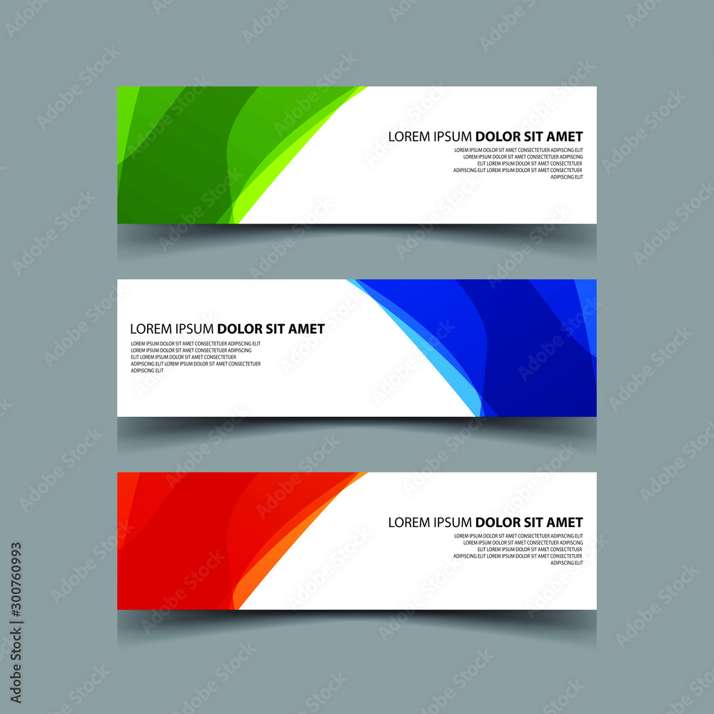 Fototapeta premium Vector Abstract design banner web template