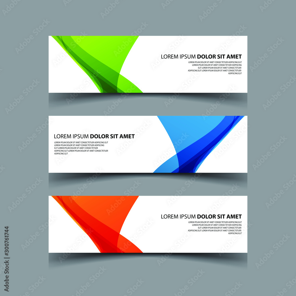 Vector Abstract design banner web template