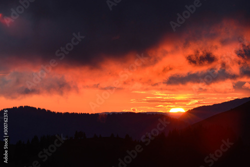 Alpes coucher de soleil