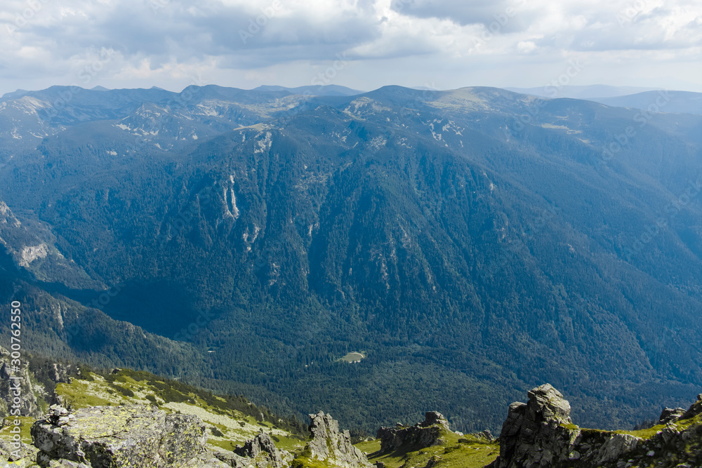 Landscape from Lovnitsa peak, Rila Mountain, Bulgaria