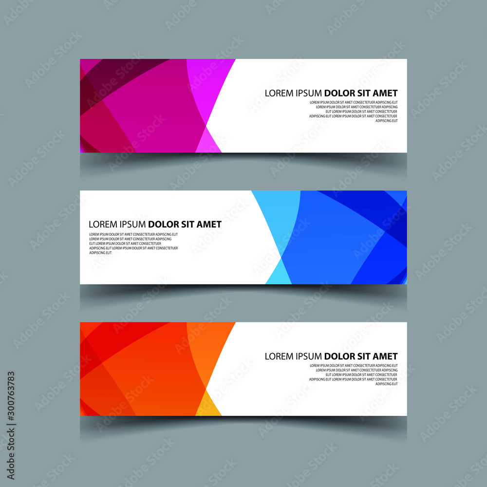Vector Abstract design banner web template Vector Abstract design banner web template