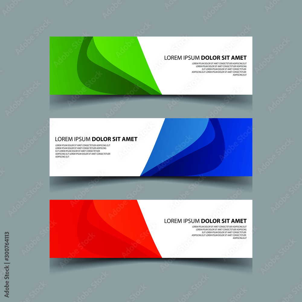 Naklejka premium Vector Abstract design banner web template