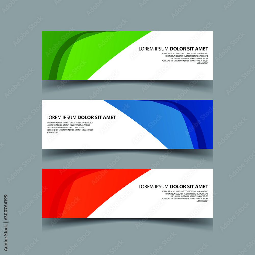 Fototapeta premium Vector Abstract design banner web template