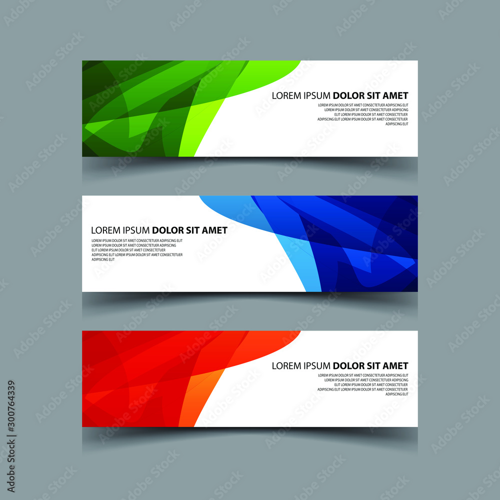 Fototapeta premium Vector Abstract design banner web template