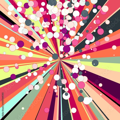 Colorful Lines Random Distribution Computational Generative Art background illustration