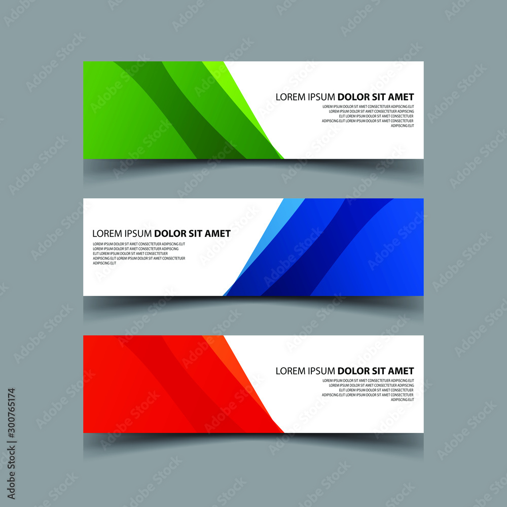 Fototapeta premium Vector Abstract design banner web template