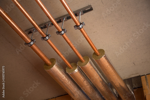 High temperature pipe insulation for solar hot-water systems