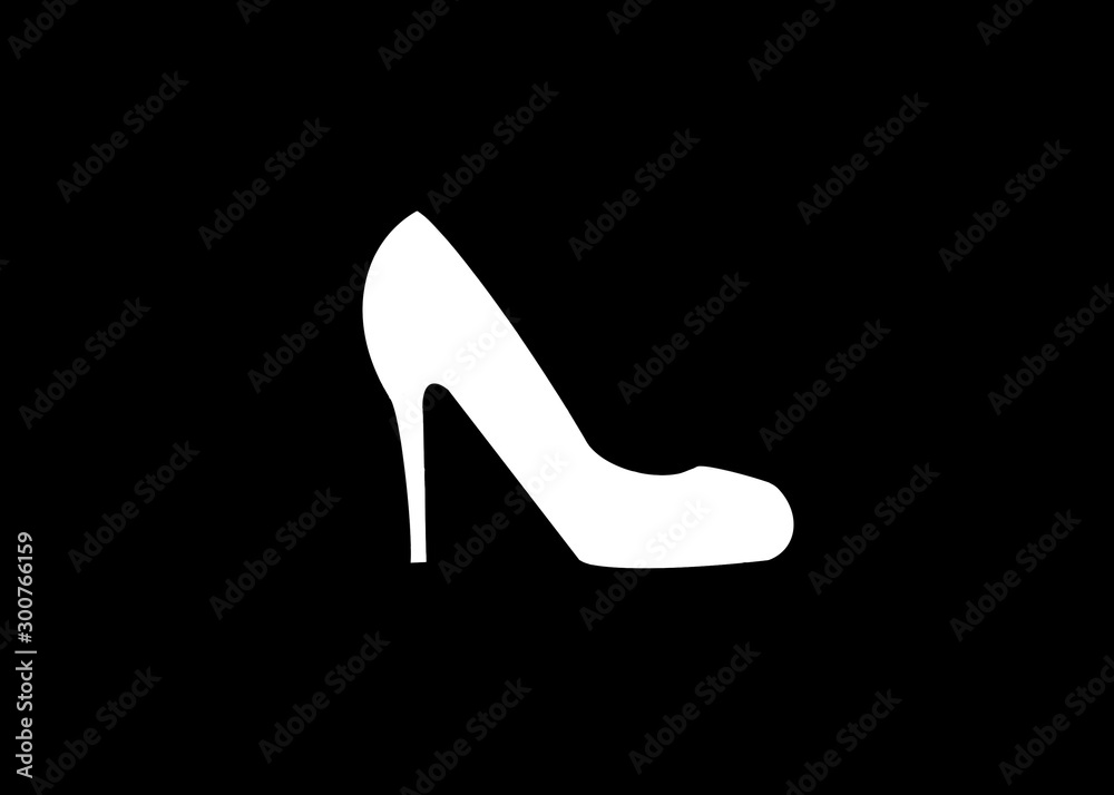silhouette woman shoes illustration silhouette woman shoes illustration