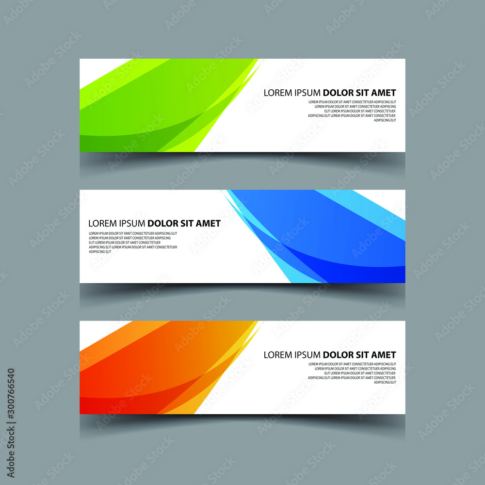 Fototapeta premium Vector Abstract design banner web template