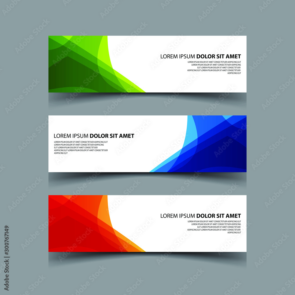 Fototapeta premium Vector Abstract design banner web template