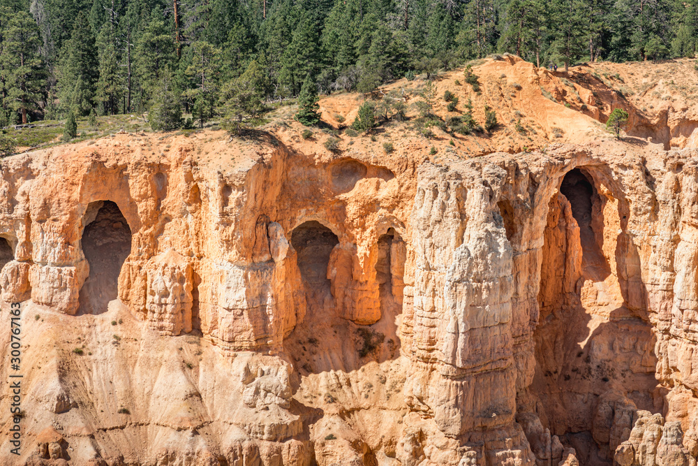 Arches in the Hoodoo formation at Bryce Canyon National Park, Utah