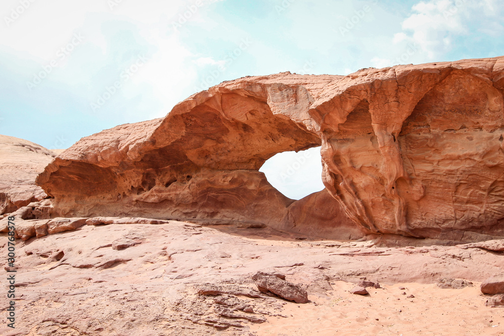 Walking and hiking tours in the Wadi Rum desert, Jordan