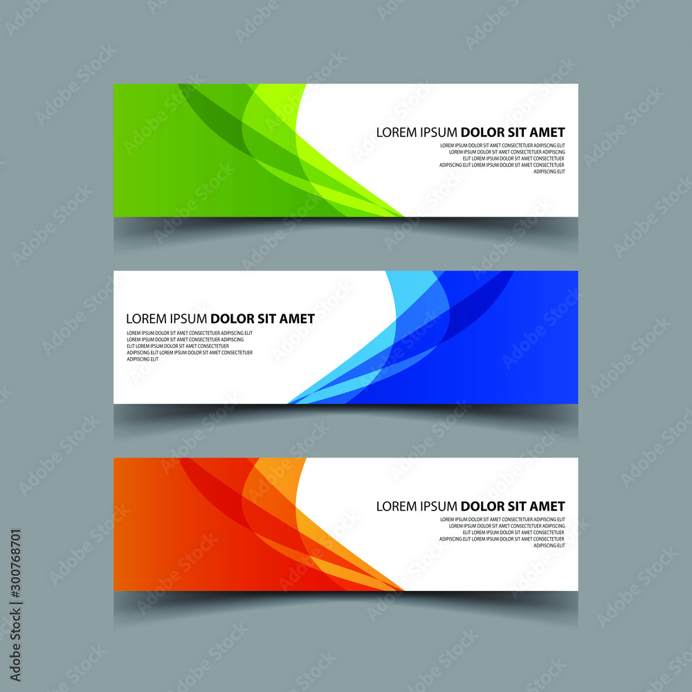 Fototapeta premium Vector Abstract design banner web template