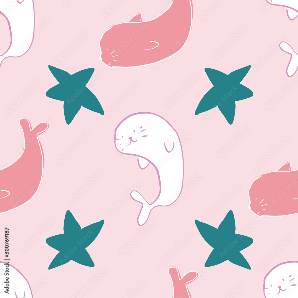 seals seamless repeat pattern seals seamless repeat pattern