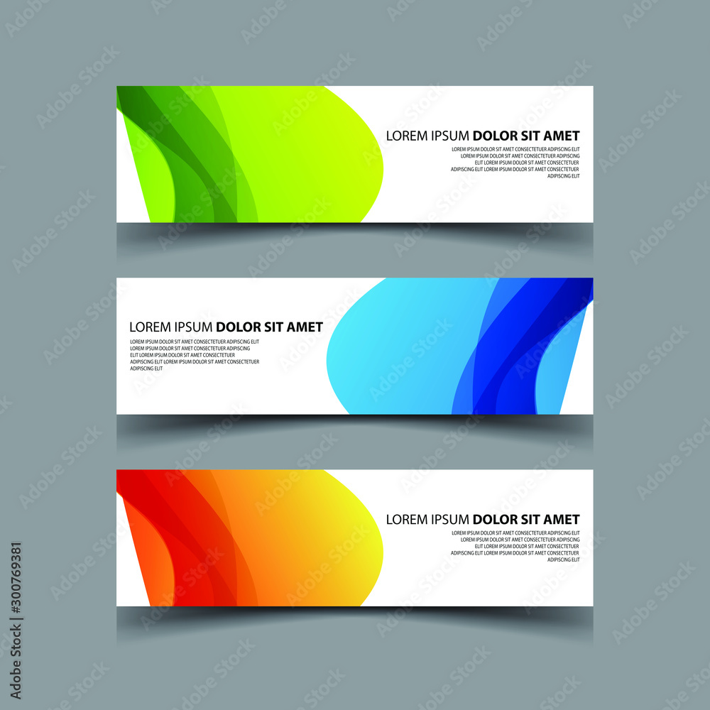 Fototapeta premium Vector Abstract design banner web template