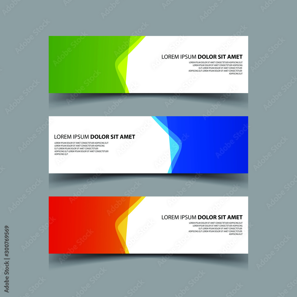 Vector Abstract design banner web template Vector Abstract design banner web template