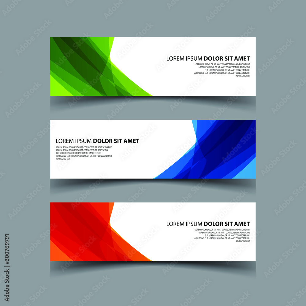 Fototapeta premium Vector Abstract design banner web template